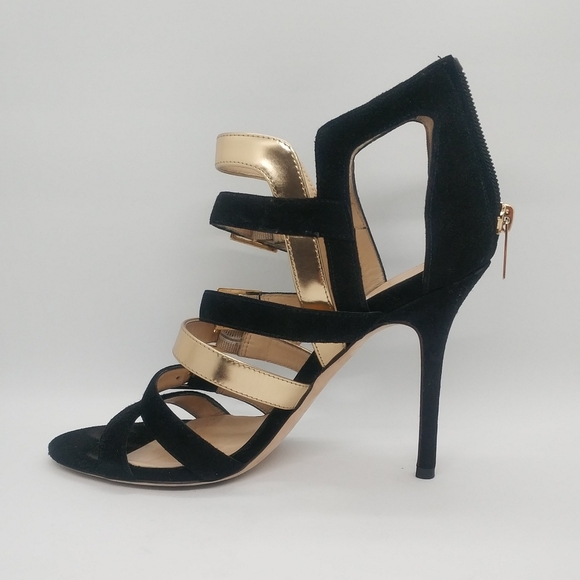 Jimmy Choo Bronx Sandal Suede & Metallic Leather - Picture 10 of 16